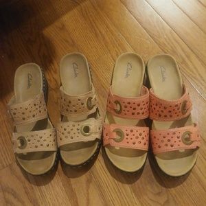 Bundle of clarks sandals